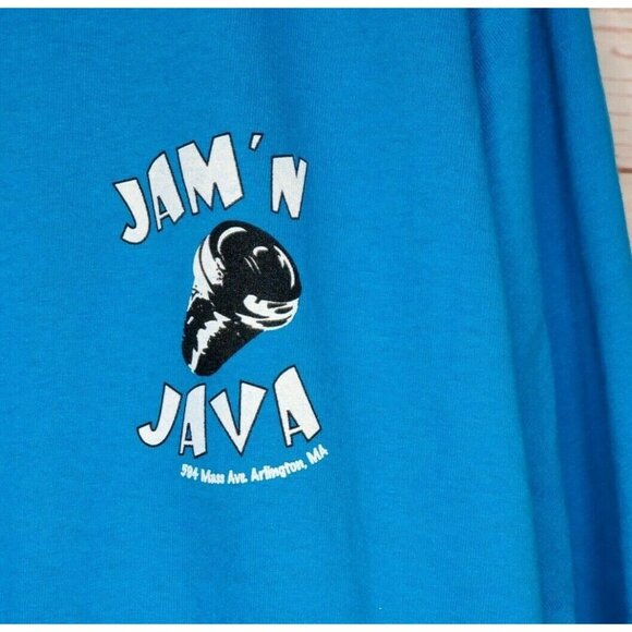 Gildan Ultra Cotton 2XL Women's Long Sleeve Blue Shirt – Jam’n Java 594 Mass Ave - Picture 3 of 12